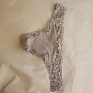 Gray victoria's secret thong